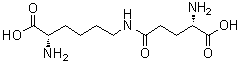 epsilon-(gamma-L-谷氨酰)-L-赖氨酸分子结构 (CAS 17105-15-6)