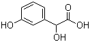 3-羟基扁桃酸分子结构 (CAS 17119-15-2)