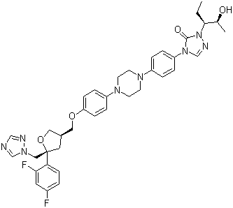 泊沙康唑分子结构 (CAS 171228-49-2)