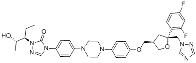 Posaconazole Diastereoisomer 6 (R,R,R,S) molecular structure (CAS 171228-50-5)