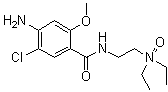 4-氨基-5-氯-N-[2-(二乙基氨基)乙基]-2-甲氧基苯甲酰胺 N-氧化物分子结构 (CAS 171367-22-9)