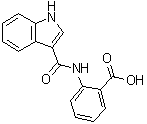 2-[(1H-吲哚-3-基羰基)氨基]苯甲酸分子结构 (CAS 171817-95-1)