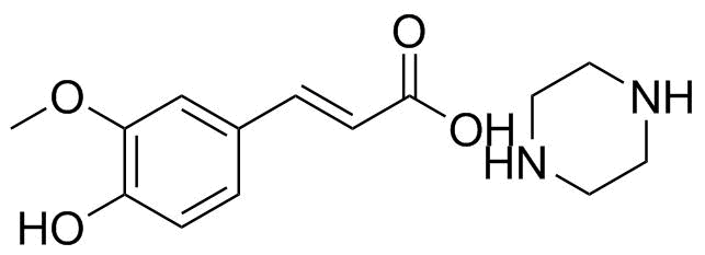 阿魏酸哌嗪分子结构 (CAS 171876-65-6)