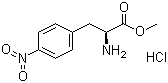 (S)-4-硝基苯基丙氨酸甲酯盐酸盐分子结构 (CAS 17193-40-7)