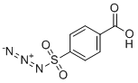 4-(叠氮基磺酰基)-苯甲酸分子结构 (CAS 17202-49-2)