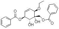(1R,2R,3S,6R)-1-[苯甲酰氧基甲基]-6-乙氧基-4-环己烯-1,2,3-三醇 3-苯甲酸酯分子结构 (CAS 172104-04-0)