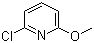 2-氯-6-甲氧基吡啶分子结构 (CAS 17228-64-7)