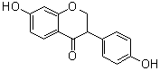 2,3-二氢-7-羟基-3-(4-羟基苯基)-4H-1-苯并吡喃-4-酮分子结构 (CAS 17238-05-0)