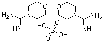 4-吗啉甲脒硫酸盐分子结构 (CAS 17238-55-0)