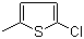 2-氯-5-甲基噻吩分子结构 (CAS 17249-82-0)