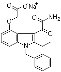Varespladib sodium molecular structure (CAS 172733-42-5)
