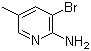 2-氨基-3-溴-5-甲基吡啶分子结构 (CAS 17282-00-7)