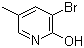 3-溴-2-羟基-5-甲基吡啶分子结构 (CAS 17282-02-9)