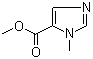 1-甲基咪唑-5-羧酸甲酯分子结构 (CAS 17289-20-2)