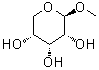Methyl beta-D-ribopyranoside molecular structure (CAS 17289-61-1)
