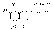 2-(3,4-二甲氧基苯基)-5,7,8-三甲氧基-4H-1-苯并吡喃-4-酮分子结构 (CAS 17290-70-9)