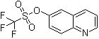 6-喹啉基三氟甲烷磺酸酯分子结构 (CAS 173089-80-0)