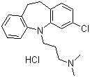 盐酸氯米帕明分子结构 (CAS 17321-77-6)