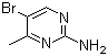 2-Amino-4-methyl-5-bromopyrimidine molecular structure (CAS 17321-93-6)