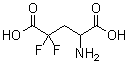 4,4-二氟-DL-谷氨酸分子结构 (CAS 173282-21-8)