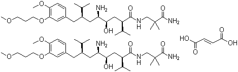 阿利克仑半富马酸盐分子结构 (CAS 173334-58-2)