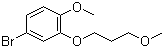 4-溴-1-甲氧基-2-(3-甲氧基丙氧基)苯分子结构 (CAS 173336-76-0)