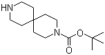 3,9-二氮杂螺[5.5]十一烷-3-甲酸叔丁酯分子结构 (CAS 173405-78-2)