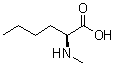 N-甲基-L-正亮氨酸分子结构 (CAS 17343-27-0)