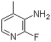 3-氨基-2-氟-4-甲基吡啶分子结构 (CAS 173435-32-0)