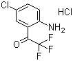 4-氯-2-(三氟乙酰基)苯胺盐酸盐分子结构 (CAS 173676-59-0)
