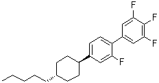 2,3',4',5'-四氟-4-(反式-4-戊基环己基)-1,1'-联苯分子结构 (CAS 173837-36-0)