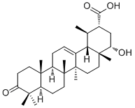(22alpha)-22-Hydroxy-3-oxours-12-en-30-oic acid molecular structure (CAS 173991-81-6)