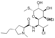 7-表克林霉素盐酸盐分子结构 (CAS 17431-55-9)