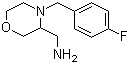 3-氨甲基-4-(4-氟苄基)吗啉分子结构 (CAS 174561-70-7)