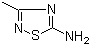 structure of CAS# 17467-35-5, 3-Methyl-1,2,4-thiadiazol-5-amine;5-Amino-3-methyl-1,2,4-thiadiazole