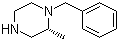 (R)-1-苄基-2-甲基哌嗪分子结构 (CAS 174671-42-2)