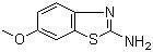 2-氨基-6-甲氧基苯并噻唑分子结构 (CAS 1747-60-0)