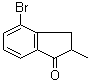 4-溴-2-甲基-1-茚满酮分子结构 (CAS 174702-59-1)