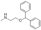 2-(二苯基甲氧基)-N-甲基乙基胺分子结构 (CAS 17471-10-2)