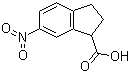 (+)-2,3-二氢-6-硝基-1H-茚-1-羧酸分子结构 (CAS 174776-68-2)