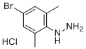 (4-溴-2,6-二甲基苯基)肼盐酸盐分子结构 (CAS 174826-34-7)