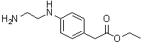 4-[(2-氨基乙基)氨基]苯乙酸乙酯分子结构 (CAS 174890-79-0)