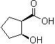 顺式-2-羟基-1-环戊烷羧酸分子结构 (CAS 17502-28-2)