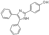 2-(4-羟基苯基)-4,5-二苯基-1H-咪唑分子结构 (CAS 1752-94-9)