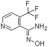 4-三氟甲基吡啶-3-甲酰胺肟分子结构 (CAS 175204-85-0)