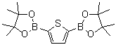结构式 CAS# 175361-81-6, 噻吩-2,5-二硼酸二(频哪醇)酯