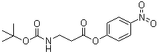 结构式 CAS# 17547-09-0, N-叔丁氧羰基-beta-丙氨酸 4-硝基苯酯