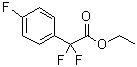 2-(4-Fluorophenyl)-2,2-difluoroacetic acid ethyl ester molecular structure (CAS 175543-23-4)