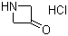 结构式 CAS# 17557-84-5, 氮杂环丁烷-3-酮盐酸盐
