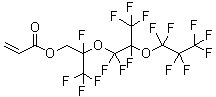1H,1H-2,5-二(三氟甲基)-3,6-二氧杂十一氟壬醇丙烯酸酯分子结构 (CAS 17559-01-2)